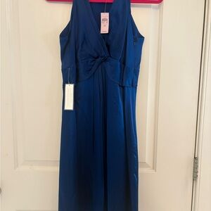 NWT- Ann Taylor Royal Blue Cocktail Length Dress, MSRP: $189 (w/tag), 8p